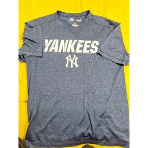 NY Yankees MLB TX3 Cool T-Shirt Men's L Blue